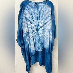 Kathmandu Blue and White Tie-Dye Tunic